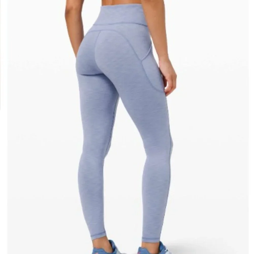 Invigorate High-Rise Tight 28" *Online Only Color: Heathered Water Drop Size4 - Picture 2 of 7